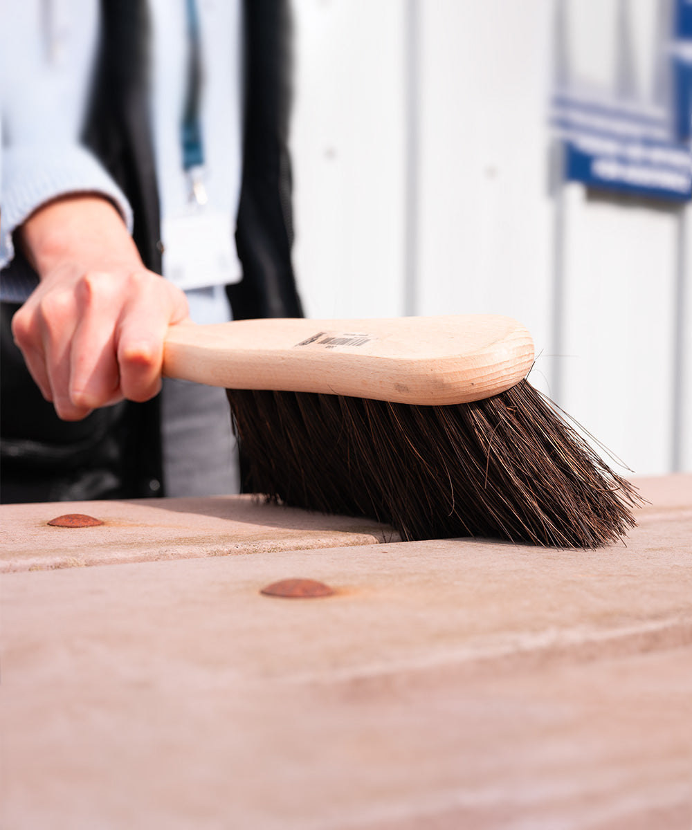 Finest by Hillbrush Quality Wooden Hand Brush  - Medium Stiff